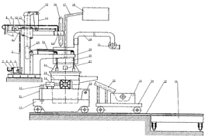 海绵铁的加热熔化及渣铁分离和钢液精炼装置