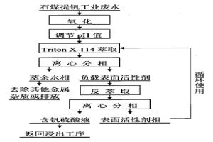 石煤提钒工业废水中低浓度钒的回收方法