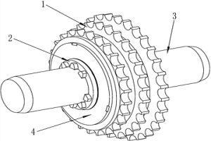 通过粉末冶金工艺制造的三级变速链轮