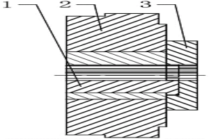 粉末冶金叶片转子类成形冲头镶嵌式结构