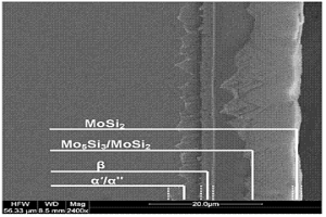 仿生硅化钼梯度叠层复合纳米涂层制备工艺
