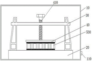 金属橡胶蜂窝复合软夹芯构件制备结构及其方法