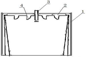 钢水连续铸造隔离板结构