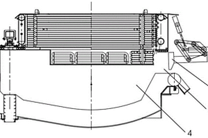 电弧炉渣门的清理装置