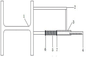 测量弹簧捆绑式电炉炉体形变的装置