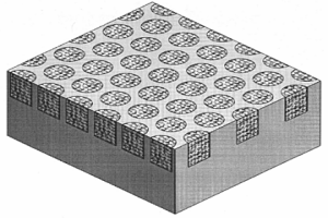 蜂窝状结构耐磨复合材料及其制备方法