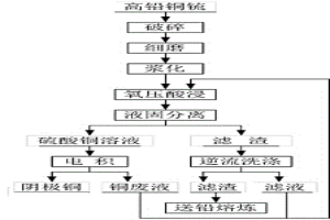 高铅铜锍氧压浸出电积工艺平衡酸的方法