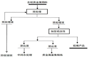 含硫贵金属物料的改性脱硫工艺