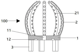 氧化物壳层包覆核壳结构粉体的笼型生成装置