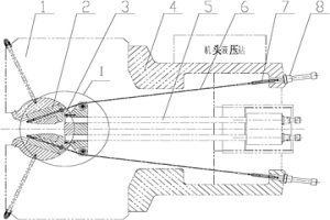 板材拉伸机钳口松开装置