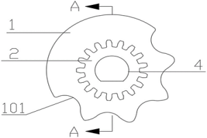 一体成型的沙滩车换挡从动齿轮