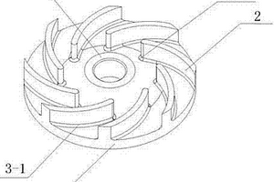 汽车水泵叶轮、用于生产叶轮的模具及叶轮制作方法