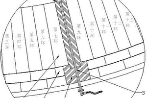 用于转炉炉底透气护砖的砌筑结构