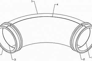 外全两分双层式耐磨抗冲击弯管