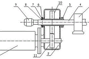 用于加热炉水冷炉辊的减速机空心轴锁紧装置