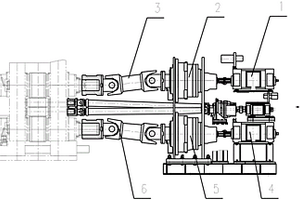 多金属冷复合轧机四辊单独传动的主传动结构
