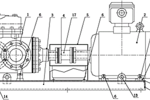 卧式安装共用调钉冲压底座的润滑三螺杆泵机组