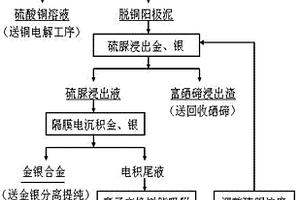 从铜阳极泥中选择性提取金银的方法