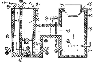 用鼓风炉连接冷凝窑的设备提炼锌等有色金属的方法