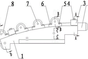 轧制弹簧钢盘条用的下弯装置