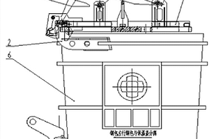 反向叉指钢包全程盖加揭装置