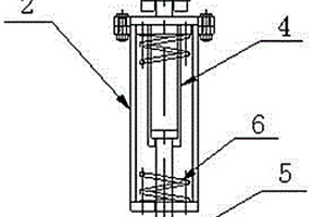 热轧卷板轧机出口导卫减震套筒支撑装置