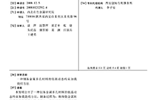 制备金属多孔材料的低温动态约束加载烧结方法