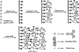 三联吡啶共价改性的多壁碳纳米管与过渡金属离子在功能性基材表面的配位层层自组装