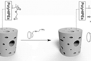 利用高内相乳液模版法制备表面β‑环糊精修饰的多孔吸附材料的方法