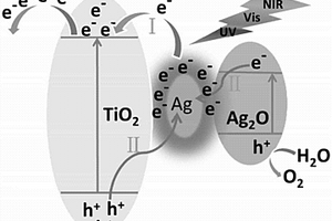 原位制备Ag<sub>2</sub>O/Ag/TiO<sub>2</sub>空心球Z-scheme型光电极的方法