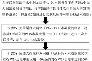 高效还原Cr(VI)的光控缓释双网络水凝胶催化剂