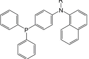 二苯基膦芳香萘胺半导体材料及其制备方法