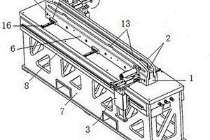 工型复合材料长桁制件仿形加工装置及其应用方法