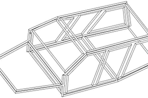 铆接的碳纤维缠绕复合材料结构件制备立体框架的方法