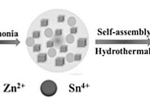 高石墨化细灰包覆类方块状ZnSnO3复合材料的制备及应用