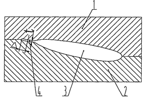 直升机复合材料桨叶成型模具后缘分模面结构
