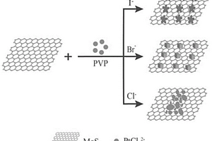 卤素调控三种不同形貌铂-二硫化钼纳米复合材料的制备方法