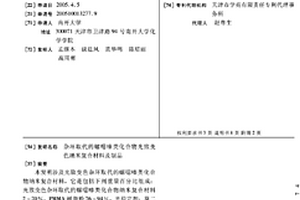 杂环取代的螺噁嗪类化合物光致变色纳米复合材料及制品