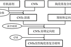 高导热CNTs定向改性陶瓷基复合材料的制备方法