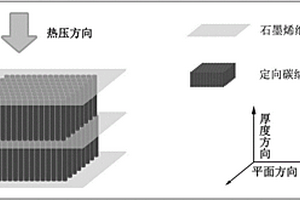 碳纳米管阵列/石墨烯纸导热复合材料及制备方法