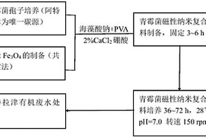 利用青霉菌磁性纳米复合材料降解阿特拉津的方法