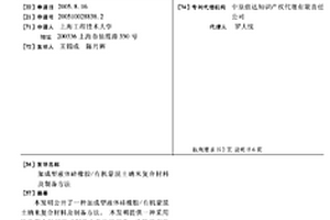 加成型液体硅橡胶/有机蒙脱土纳米复合材料及制备方法