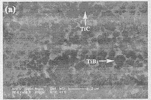 复相混杂TiB2-TiC陶瓷颗粒梯度增强金属基复合材料的制备方法
