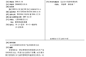 由石头和塑料材料生产复合材料的方法