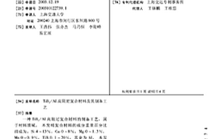 TiB2/AI高阻尼复合材料及其制备工艺