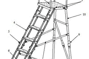 高度可调的复合材料工作梯
