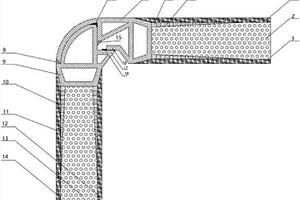 带金属柔性接头的L型复合材料夹芯板连接结构