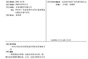 汽车制动盘用铝基复合材料及其制备方法