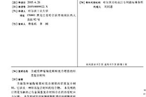 含磁致伸缩陶瓷颗粒混合增强的铝基复合材料