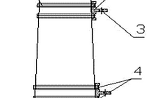 复合材料杆塔与爬梯支承座的连接结构